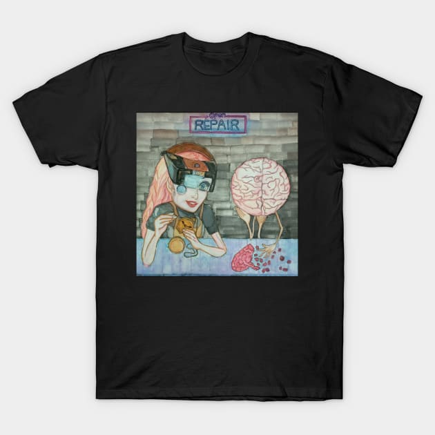 Brain Series 02 T-Shirt by Wandearfull Store